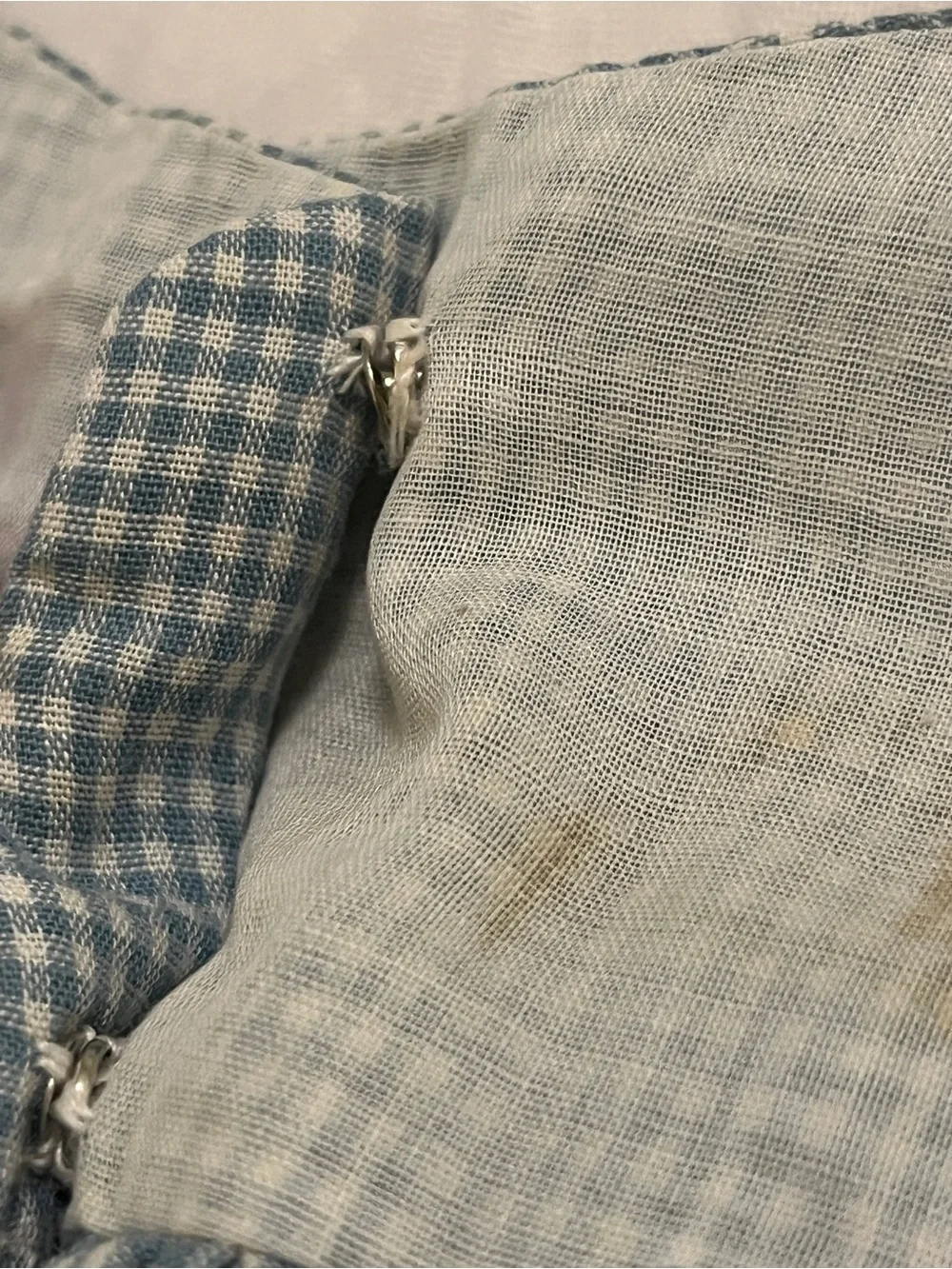 Vintage Sleeveless Gingham Dress